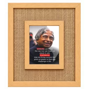 A. P. J. Abdul Kalam Laminated Jute Wall Photo Frame, 14 X 16 Inch (F174323)