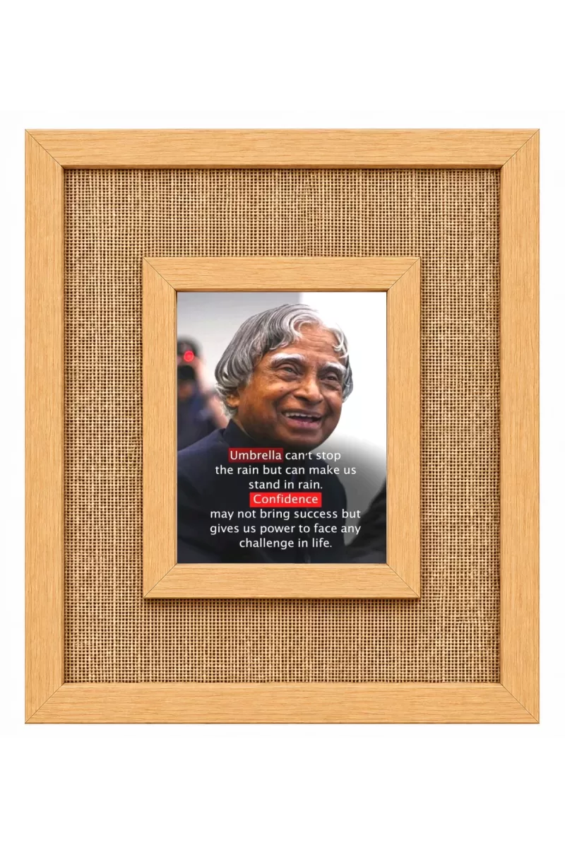 A. P. J. Abdul Kalam Laminated Jute Wall Photo Frame, 14 X 16 Inch (F174323)
