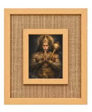 Hanuman Laminated Jute Wall Photo Frame, 14 X 16 Inch (F174328)