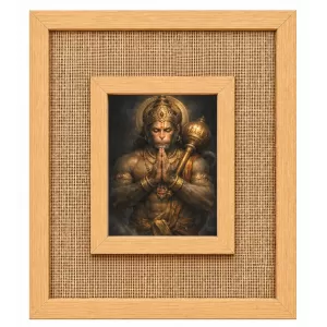 Hanuman Laminated Jute Wall Photo Frame, 14 X 16 Inch (F174328)