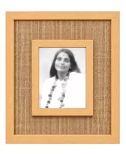 Anandamayi Ma Laminated Jute Wall Photo Frame, 14 X 16 Inch (F174338)