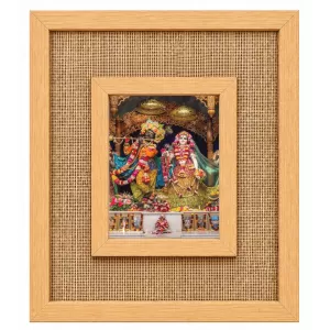 Radha Krishna Laminated Jute Wall Photo Frame, 14 X 16 Inch (F174339) Radha Krishna Laminated Jute Wall Photo Frame, 14 X 16 Inch (F174339)