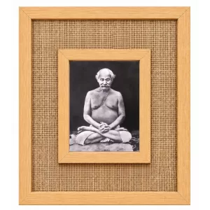 Lahiri Mahashay Laminated Jute Wall Photo Frame, 14 X 16 Inch (F174349)