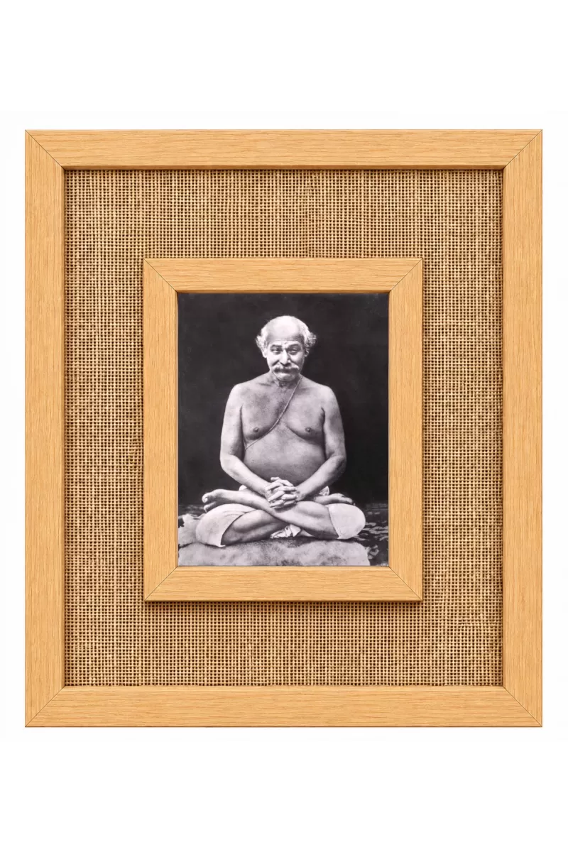 Lahiri Mahashay Laminated Jute Wall Photo Frame, 14 X 16 Inch (F174349)