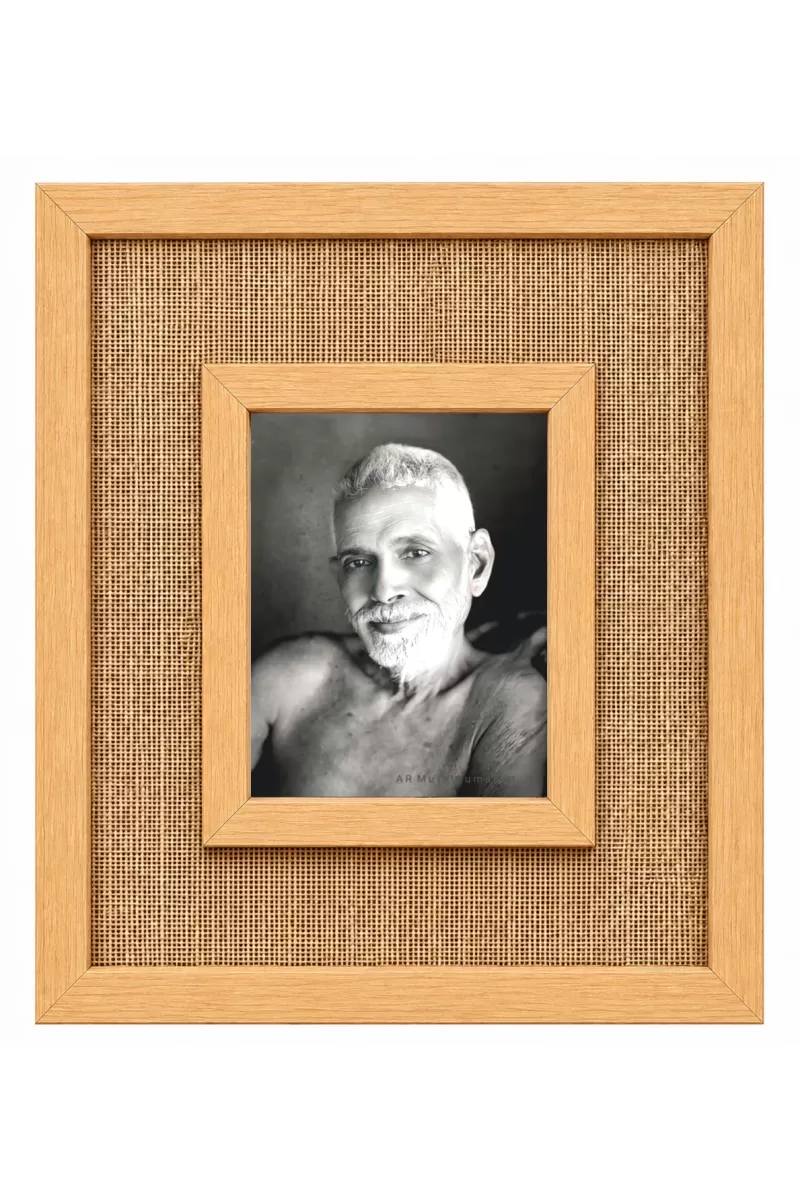 Ramana Maharshi Laminated Jute Wall Photo Frame, 14 X 16 Inch (F174356)