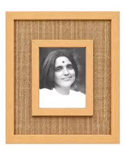 Anandamayi Ma Laminated Jute Wall Photo Frame, 14 X 16 Inch (F174359)