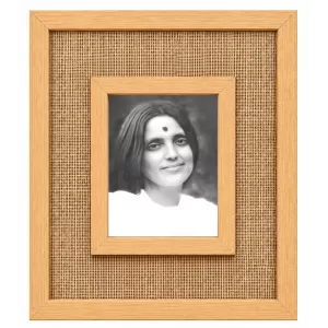 Anandamayi Ma Laminated Jute Wall Photo Frame, 14 X 16 Inch (F174359)