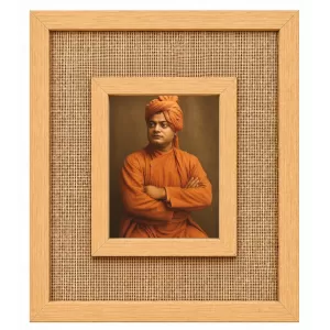 Swami Vivekananda Laminated Jute Wall Photo Frame, 14 X 16 Inch (F174361) Swami Vivekananda Laminated Jute Wall Photo Frame, 14 X 16 Inch (F174361)
