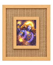 Shree Krishna Laminated Jute Wall Photo Frame, 14 X 16 Inch (F174364)