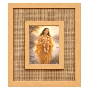 Saint Chaitannya Mahaprovu Laminated Jute Wall Photo Frame, 14 X 16 Inch (F174366)
