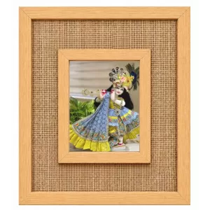 Lord Krishna Laminated Jute Wall Photo Frame, 14 X 16 Inch (F174370) Lord Krishna Laminated Jute Wall Photo Frame, 14 X 16 Inch (F174370)