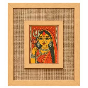 Durga Maa Laminated Jute Wall Photo Frame, 14 X 16 Inch (F174371) Durga Maa Laminated Jute Wall Photo Frame, 14 X 16 Inch (F174371)