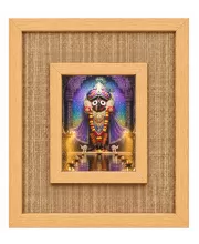 Lord Jagannath Laminated Jute Wall Photo Frame, 14 X 16 Inch (F174372)