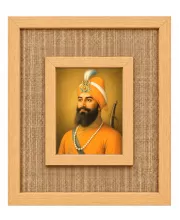 Guru Gobind Singh Laminated Jute Wall Photo Frame, 14 X 16 Inch (F174376)