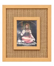 Shiv Gorakshanath Laminated Jute Wall Photo Frame, 14 X 16 Inch (F174379)