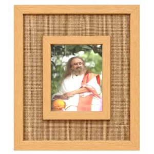 Sri Sri Ravi Shankar Laminated Jute Wall Photo Frame, 14 X 16 Inch (F174380)