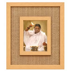 Mata Amritanandamayi Laminated Jute Wall Photo Frame, 14 X 16 Inch (F174384) Mata Amritanandamayi Laminated Jute Wall Photo Frame, 14 X 16 Inch (F174384)
