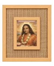 Paramahansa Yogananda Laminated Jute Wall Photo Frame, 14 X 16 Inch (F174386)