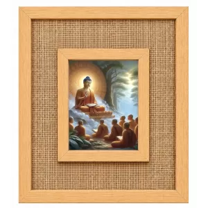 Buddha Laminated Jute Wall Photo Frame, 14 X 16 Inch (F174388) Buddha Laminated Jute Wall Photo Frame, 14 X 16 Inch (F174388)