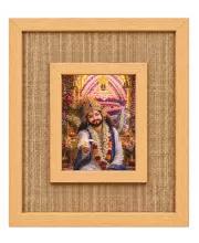 Khatu Ashyam Laminated Jute Wall Photo Frame, 14 X 16 Inch (F174414)