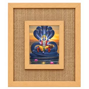Lord Vishnu Laminated Jute Wall Photo Frame, 14 X 16 Inch (F174418) Lord Vishnu Laminated Jute Wall Photo Frame, 14 X 16 Inch (F174418)