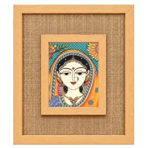 Maa Durga Laminated Jute Wall Photo Frame, 14 X 16 Inch (F174426) Maa Durga Laminated Jute Wall Photo Frame, 14 X 16 Inch (F174426)
