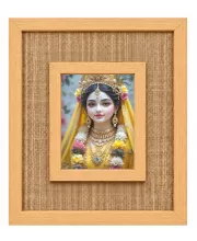 Radharani Laminated Jute Wall Photo Frame, 14 X 16 Inch (F174429)