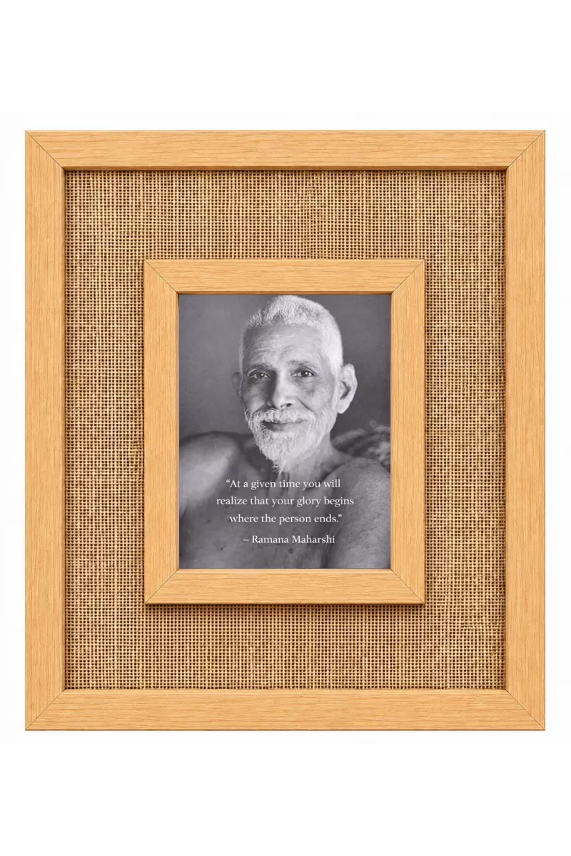 Ramana Maharshi Laminated Jute Wall Photo Frame, 14 X 16 Inch (F174431)