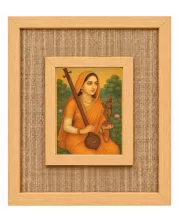 Meerabai Laminated Jute Wall Photo Frame, 14 X 16 Inch (F174437)