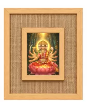 Gayatri Mata Laminated Jute Wall Photo Frame, 14 X 16 Inch (F174440)