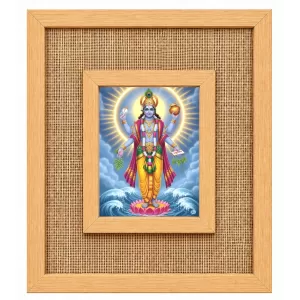 Lord Vishnu Laminated Jute Wall Photo Frame, 14 X 16 Inch (F174441) Lord Vishnu Laminated Jute Wall Photo Frame, 14 X 16 Inch (F174441)