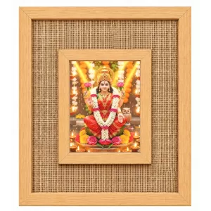 Maa Lakshmi Laminated Jute Wall Photo Frame, 14 X 16 Inch (F174446) Maa Lakshmi Laminated Jute Wall Photo Frame, 14 X 16 Inch (F174446)