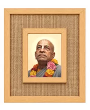 Srila Prabhup Laminated Jute Wall Photo Frame, 14 X 16 Inch (F174450)