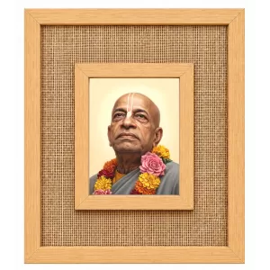 Srila Prabhup Laminated Jute Wall Photo Frame, 14 X 16 Inch (F174450)