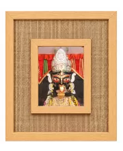 Kali Maa Laminated Jute Wall Photo Frame, 14 X 16 Inch (F174454)