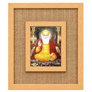 Guru Nanak Dev Ji Laminated Jute Wall Photo Frame, 14 X 16 Inch (F174461) Guru Nanak Dev Ji Laminated Jute Wall Photo Frame, 14 X 16 Inch (F174461)