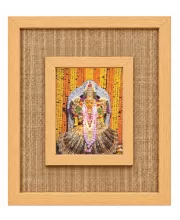 Goddess Nimishamba Devi Laminated Jute Wall Photo Frame, 14 X 16 Inch (F174464)