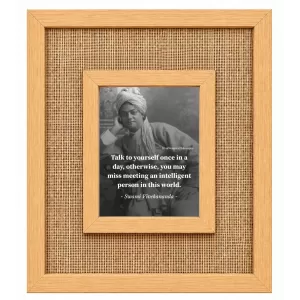Swami Vivekananda Laminated Jute Wall Photo Frame, 14 X 16 Inch (F174471) Swami Vivekananda Laminated Jute Wall Photo Frame, 14 X 16 Inch (F174471)