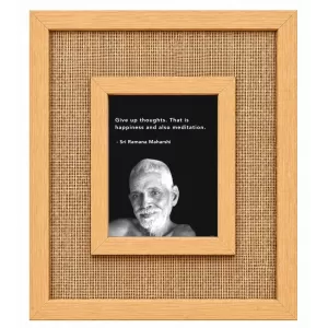 Ramana Maharshi Laminated Jute Wall Photo Frame, 14 X 16 Inch (F174472) Ramana Maharshi Laminated Jute Wall Photo Frame, 14 X 16 Inch (F174472)