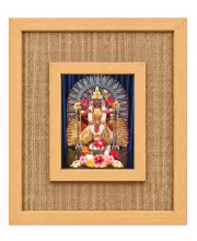 Maa Kaali Laminated Jute Wall Photo Frame, 14 X 16 Inch (F174488)