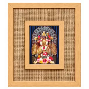 Maa Kaali Laminated Jute Wall Photo Frame, 14 X 16 Inch (F174488) Maa Kaali Laminated Jute Wall Photo Frame, 14 X 16 Inch (F174488)