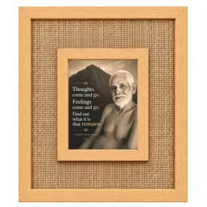 Ramana Maharshi Laminated Jute Wall Photo Frame, 14 X 16 Inch (F174494) Ramana Maharshi Laminated Jute Wall Photo Frame, 14 X 16 Inch (F174494)