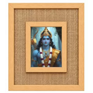 Lord Rama Laminated Jute Wall Photo Frame, 14 X 16 Inch (F174495) Lord Rama Laminated Jute Wall Photo Frame, 14 X 16 Inch (F174495)