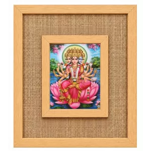 Mata Gayatri Laminated Jute Wall Photo Frame, 14 X 16 Inch (F174497) Mata Gayatri Laminated Jute Wall Photo Frame, 14 X 16 Inch (F174497)