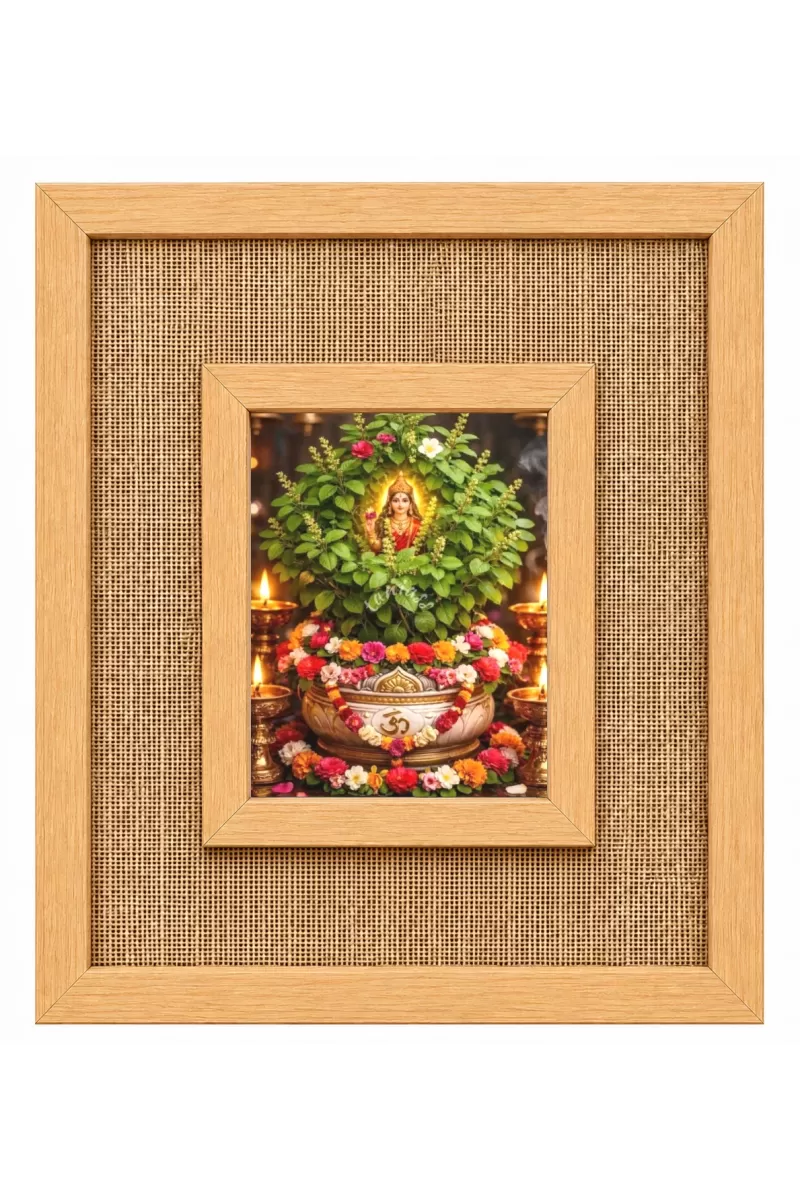 Tulsi Laminated Jute Wall Photo Frame, 14 X 16 Inch (F174501)