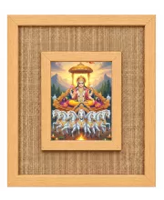 Lord Surya Laminated Jute Wall Photo Frame, 14 X 16 Inch (F174508)