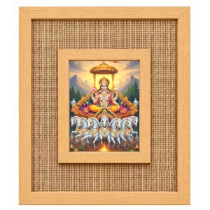 Lord Surya Laminated Jute Wall Photo Frame, 14 X 16 Inch (F174508)