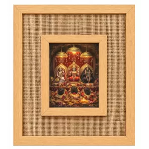 Maa Vaishno Devi Laminated Jute Wall Photo Frame, 14 X 16 Inch (F174513) Maa Vaishno Devi Laminated Jute Wall Photo Frame, 14 X 16 Inch (F174513)