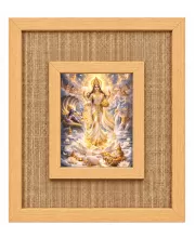 Maa Ganga Laminated Jute Wall Photo Frame, 14 X 16 Inch (F174516)