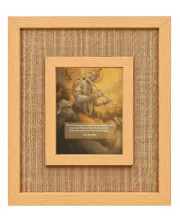 Lord Krishna Laminated Jute Wall Photo Frame, 14 X 16 Inch (F174518)